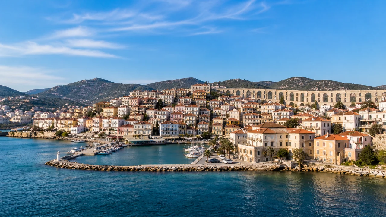 Kavala için Ege temalı GoGR sunum kapağı